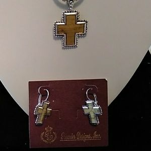 Covenant necklace (reversible) & earrings